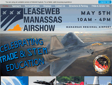 Tablet Screenshot of manassasairshow.com